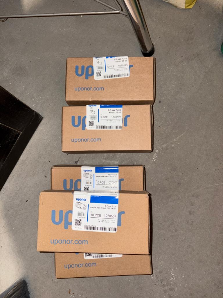 Uponor koppelingen., Minder dan 30 cm, Overige typen, Nieuw, Minder dan 60 cm