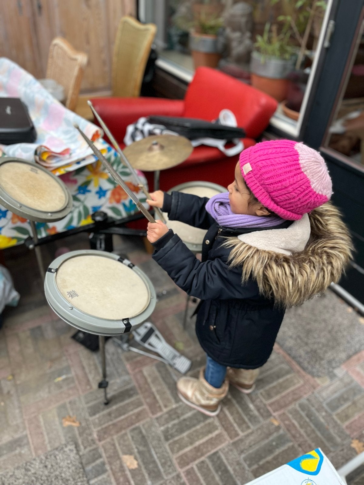 Kinderdrumstel REMO - Made in USA - Goede staat, Muziek en Instrumenten, Drumstellen en Slagwerk, Ophalen, Gebruikt, Overige merken