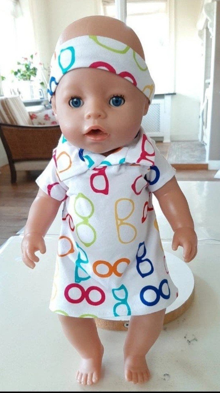 Leuke 2 delig brillen set baby born pop 43cm, Ophalen of Verzenden, Nieuw, Babypop