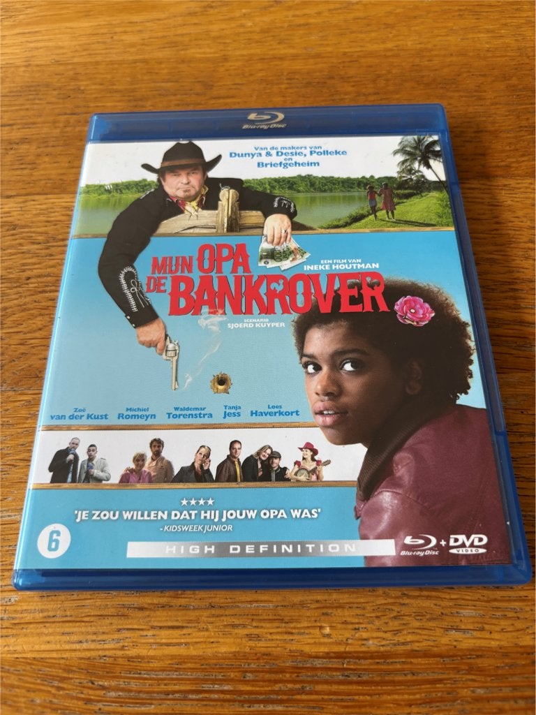 Blu-ray + Dvd Mijn Opa de Bankrover, Film, Humor en Cabaret, Gebruikt, Inclusief DVD