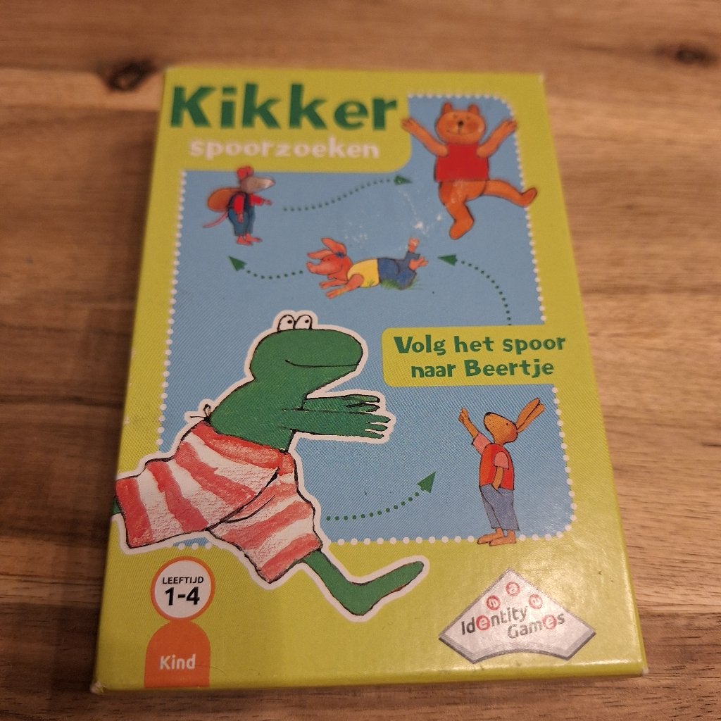 Kikker Spoorzoeken - Educatief spel voor kinderen 1-4 jaar, Een of twee spelers, Ophalen of Verzenden, Zo goed als nieuw, Identity Games