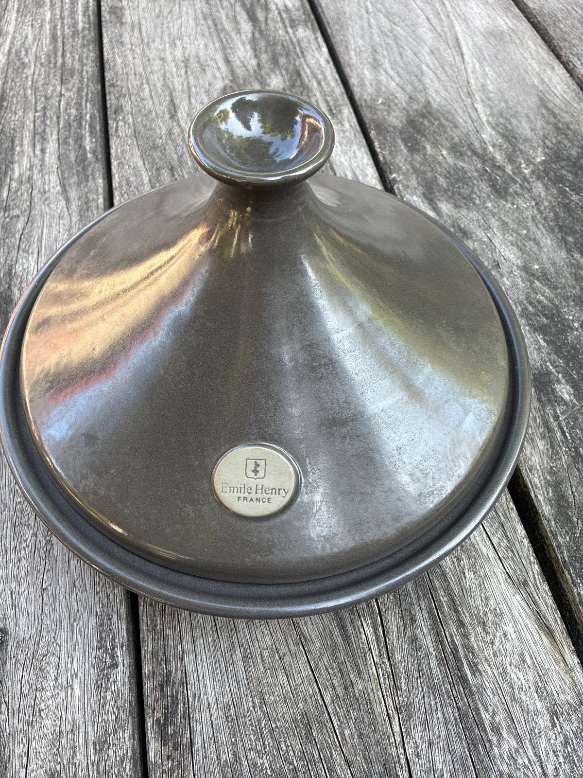 Emile Henry Tajine - Zo goed als nieuw, Overige typen, Ophalen of Verzenden, Zo goed als nieuw, Steen/keramiek