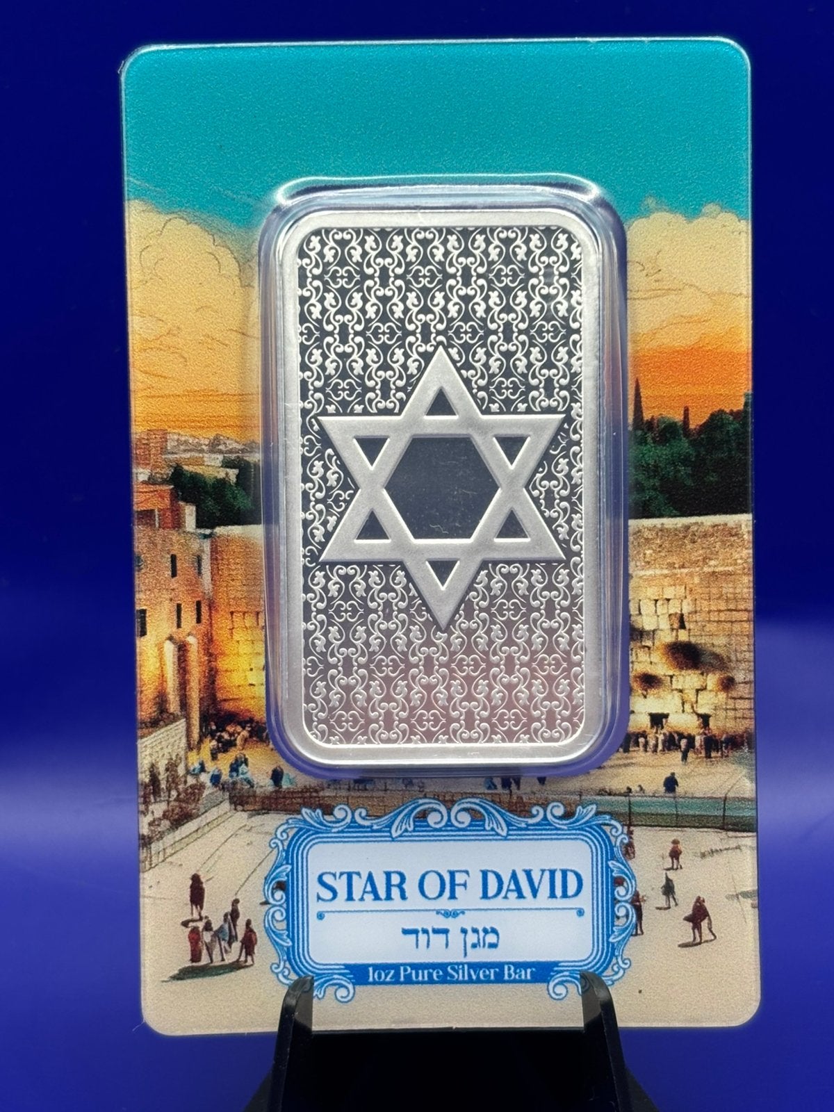 Pamp Suisse star of david 1oz zilver baar - zeer gelimiteerd, Postzegels en Munten, Edelmetalen en Baren, Ophalen of Verzenden