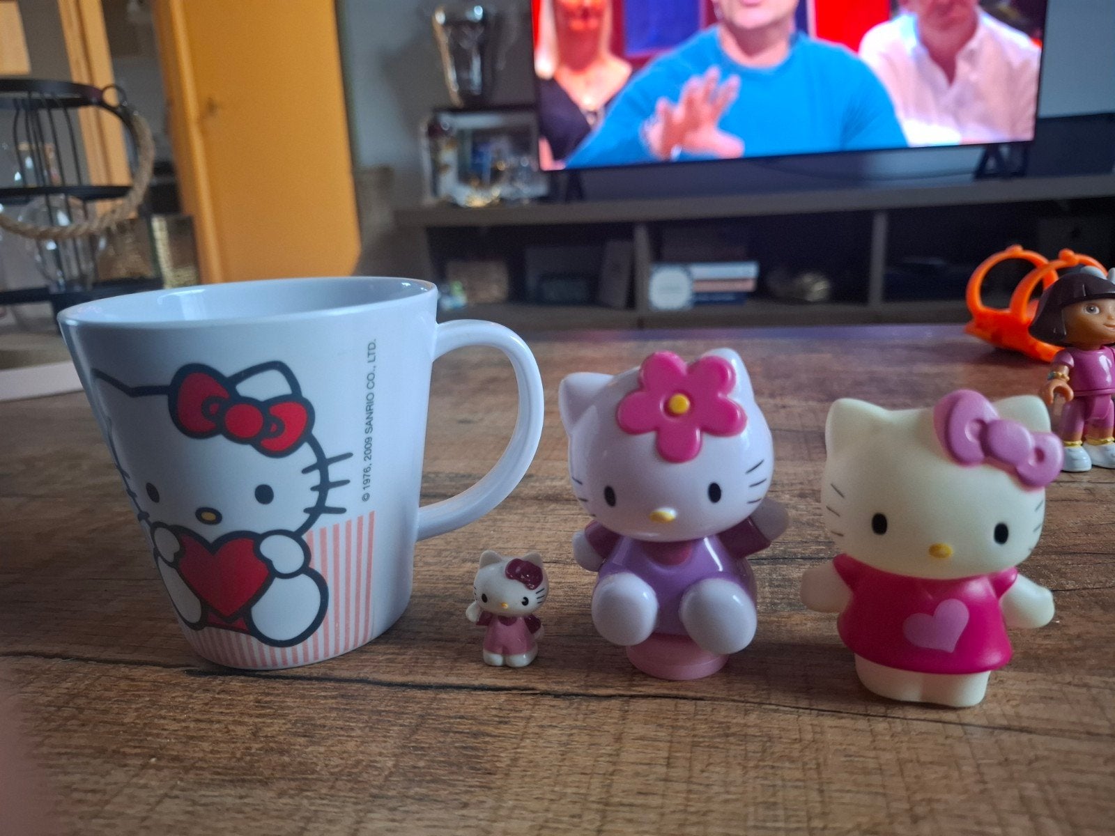 Hello Kitty Mok en Figuurtjes Set, Ophalen of Verzenden