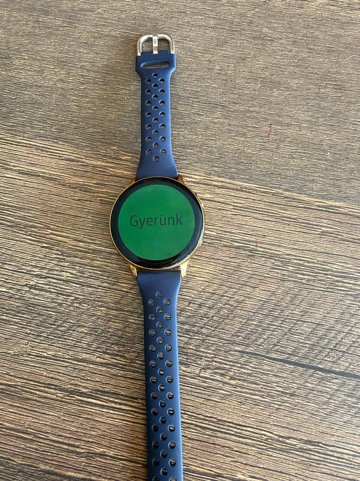 Samsung Galaxy Watch Active 2 - Goud met Blauw Bandje, Gebruikt, Blauw, GPS, Ophalen of Verzenden