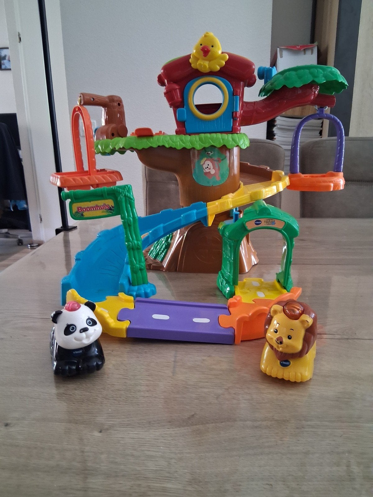 VTech Zoef Zoef Dieren Boomhut met Leeuw en Panda, Ophalen