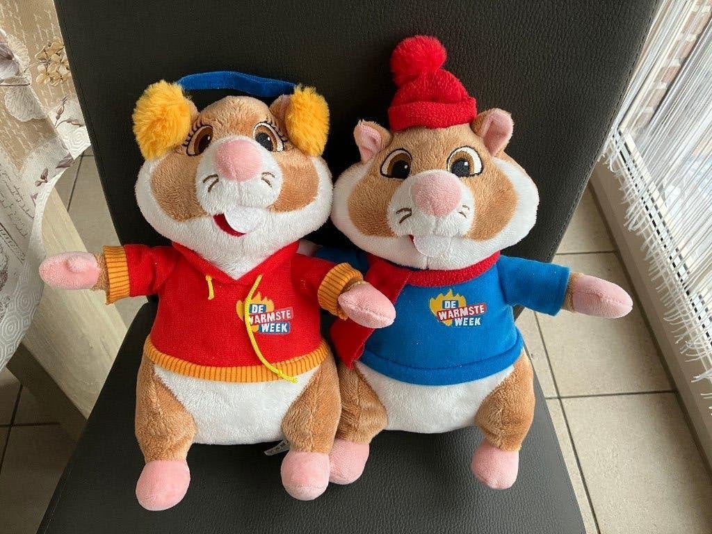2 Albert heijn ( ah ) hamsters De warmste week ( Belgie ), Kinderen en Baby's, Speelgoed | Knuffels en Pluche, Ophalen of Verzenden