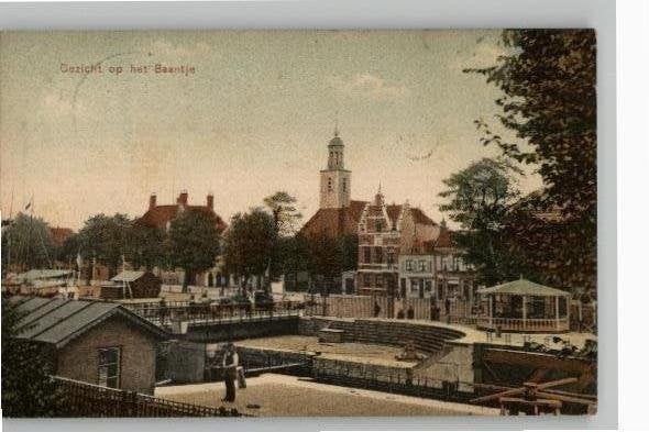 Hellevoetsluis Gezicht op het Baantjest 1906 uitg J.vd Ham, Verzamelen, Verzenden, Voor 1920, Gelopen, Zuid-Holland