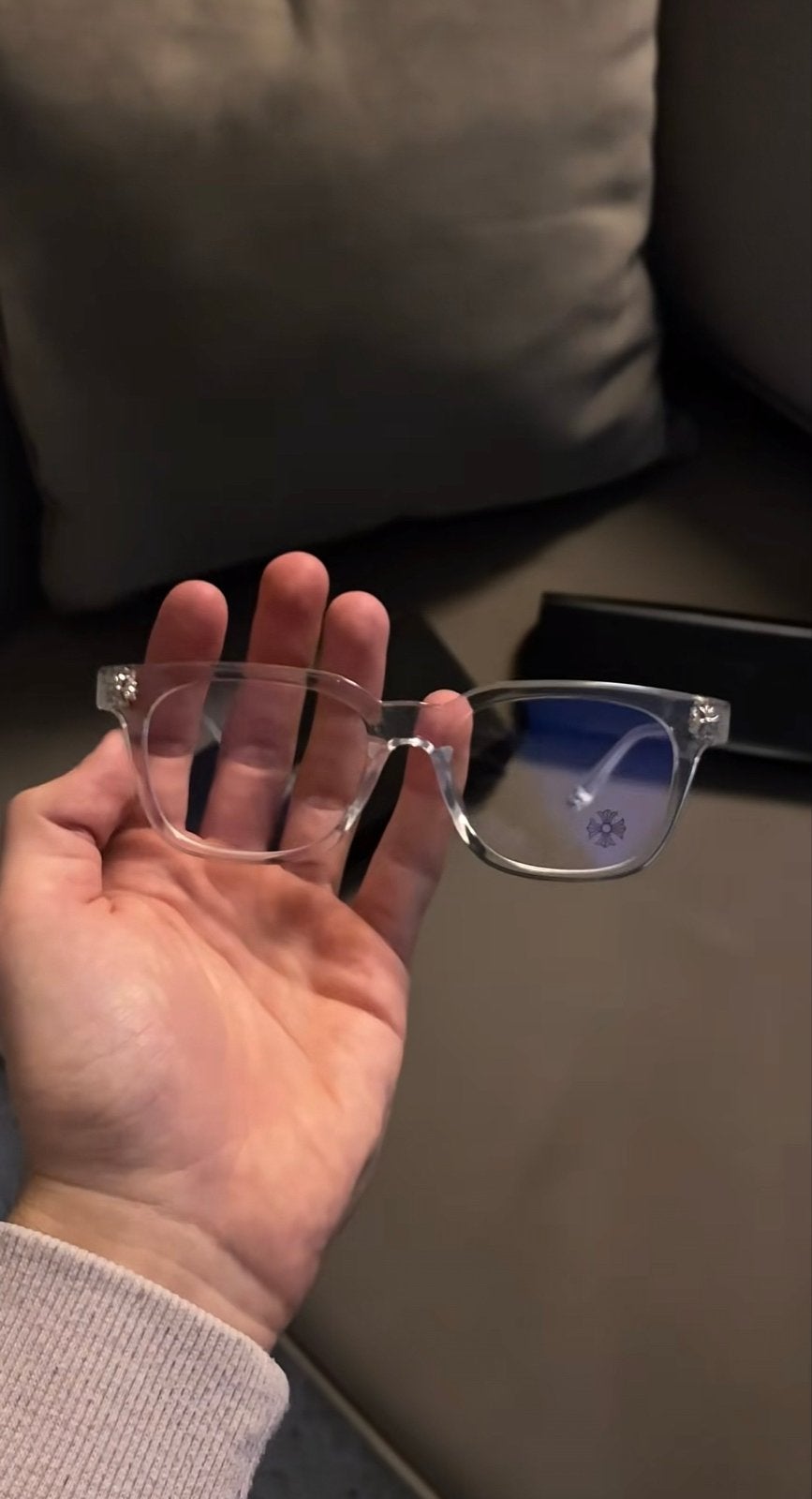 Chrome hearts blue light glasses, Overige merken, Overige kleuren, Nieuw, Ophalen of Verzenden