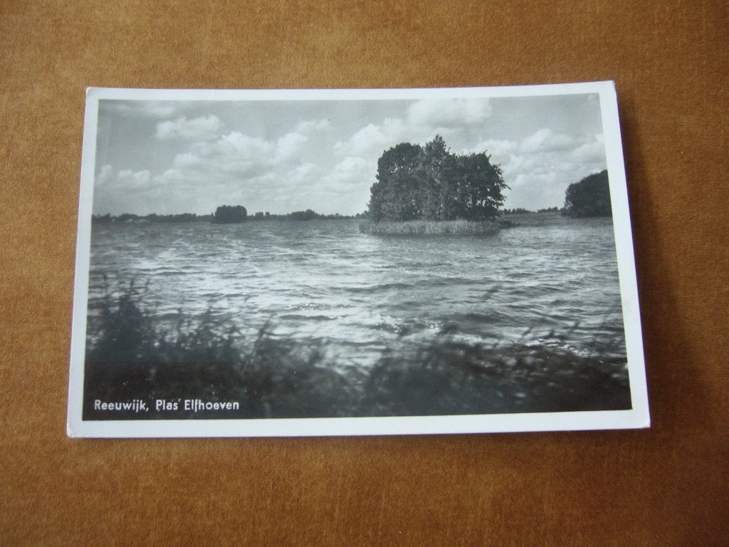 REEUWIJK  =  PLAS ELFHOEVEN, Verzamelen, Ansichtkaarten | Nederland, Ophalen of Verzenden, 1940 tot 1960, Gelopen