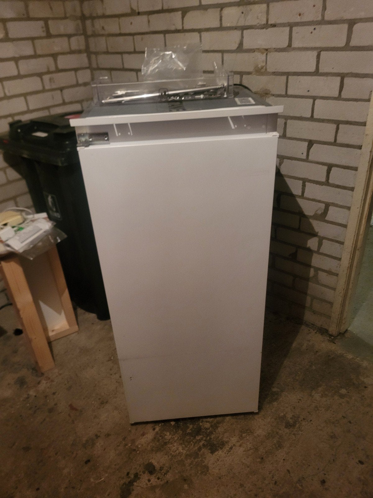 inbouwkoelkast 54 cm breed,123 cm hoog, merk whirpool, Witgoed en Apparatuur, Ophalen, 120 tot 140 cm, Minder dan 60 cm, Zo goed als nieuw