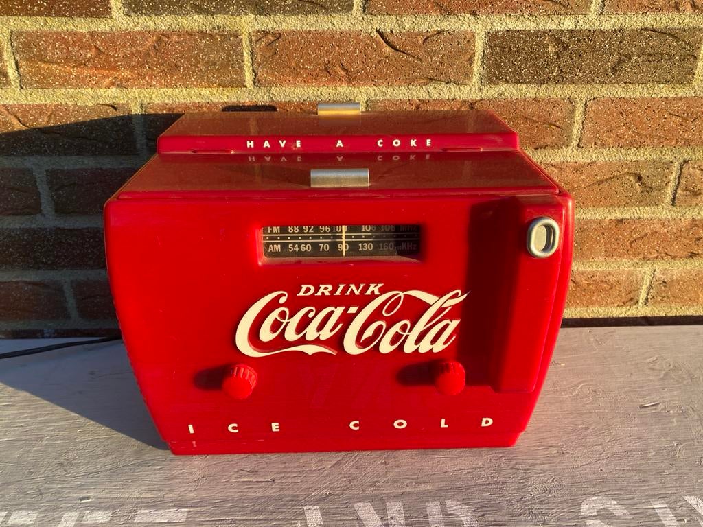 Vintage Coca-Cola Radio Cassette Speler - Uniek Design, Ophalen of Verzenden, Gebruikt, Radio