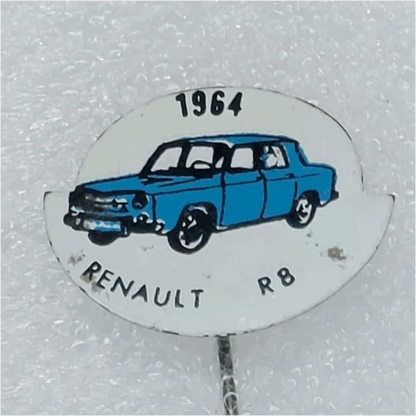 SP0916 Speldje 1964 Renault R8 blauw, Ophalen of Verzenden, Gebruikt, Overige onderwerpen