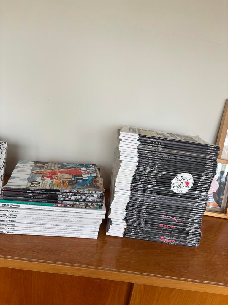 Gratis afhalen. Circa 70 Woonmagazines/tijdschriften, Ophalen, Zo goed als nieuw, Damesbladen