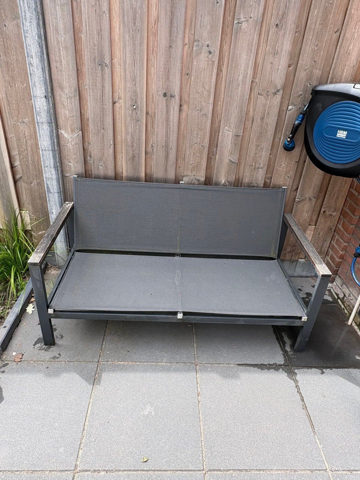 Gratis tuinbank & stoelen (set), Ophalen, Zo goed als nieuw, Hout