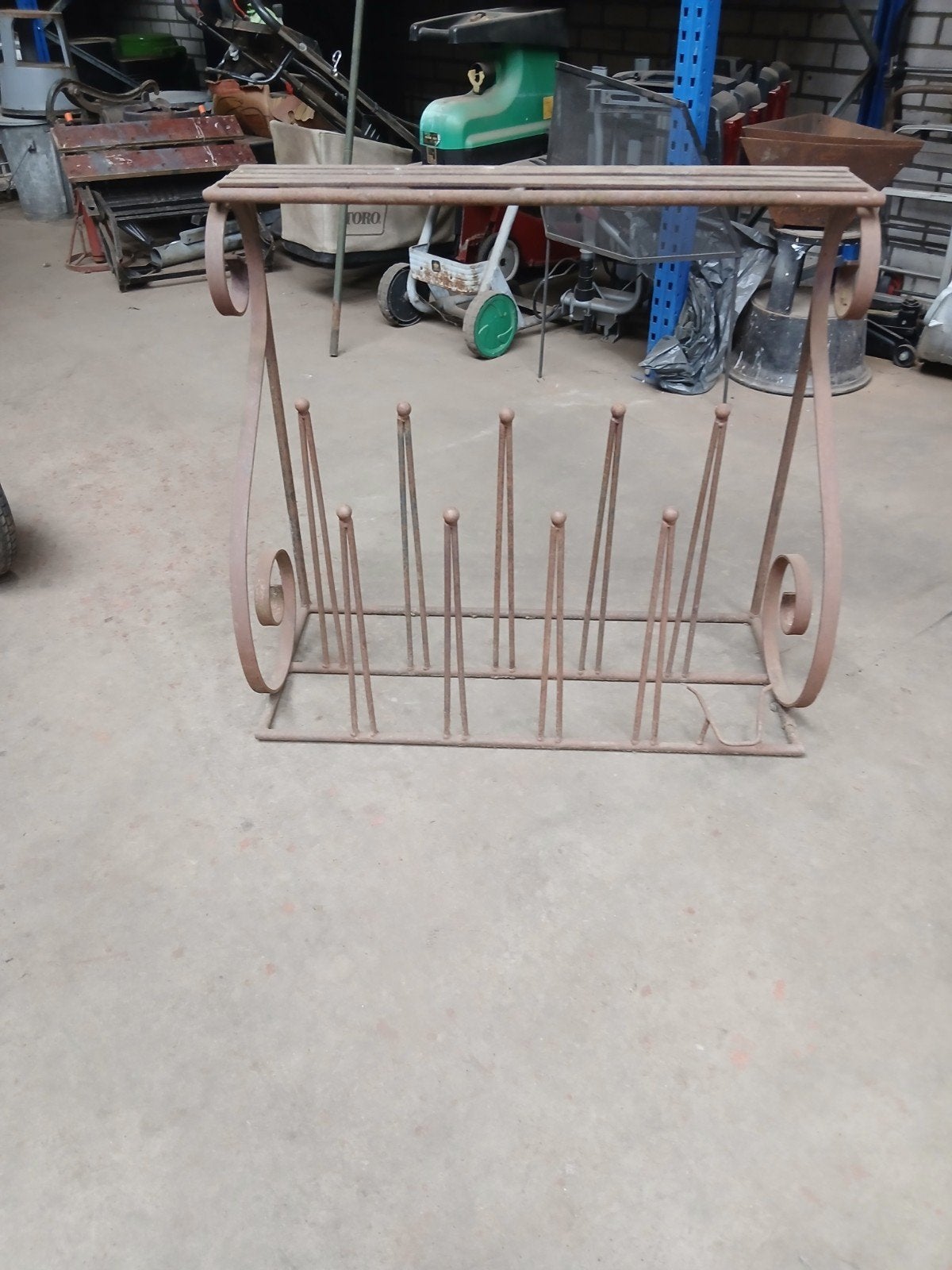Robuust brocante laarzenrek - 90x40x80 cm, Ophalen