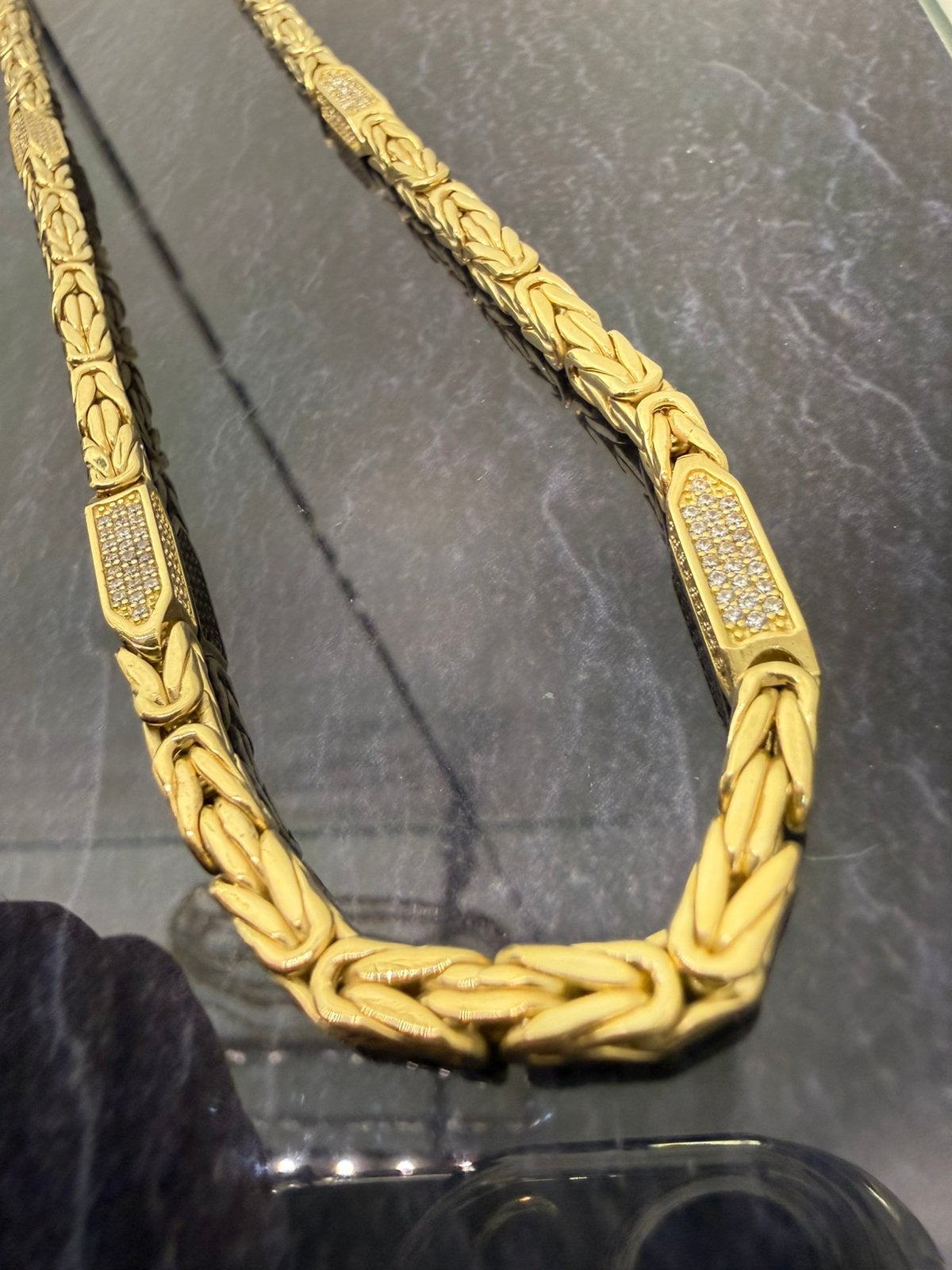 Prachtige 14 karaats gouden koningsketting 60 cm 4.6 mm, Ophalen of Verzenden, Nieuw, Goud