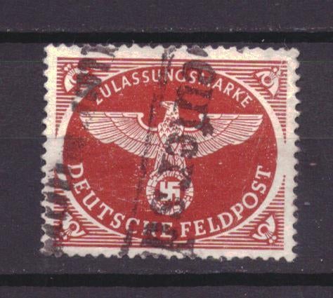 Duitse Rijk Feldpost 2A Gestempeld! Echte stempel (1942), Ophalen of Verzenden, Overige periodes, Gestempeld