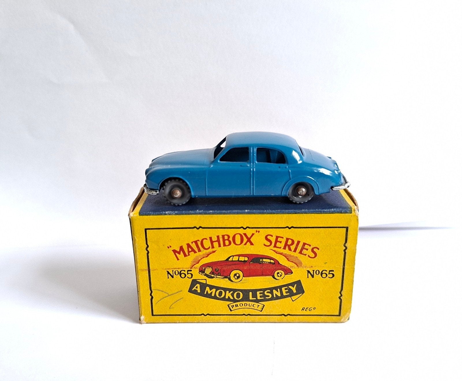 Matchbox 65 jaguar, Ophalen of Verzenden, Zo goed als nieuw, Auto, Matchbox