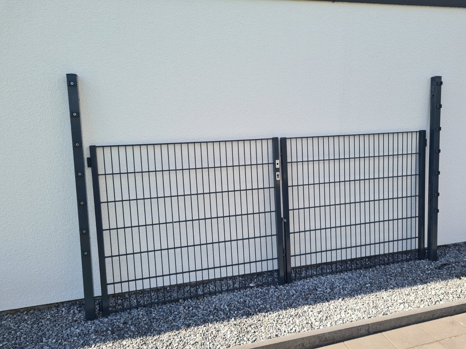 Dubbelstaaf mat Poort, Tuin en Terras, Ophalen, Nieuw, IJzer, Gaashekwerk