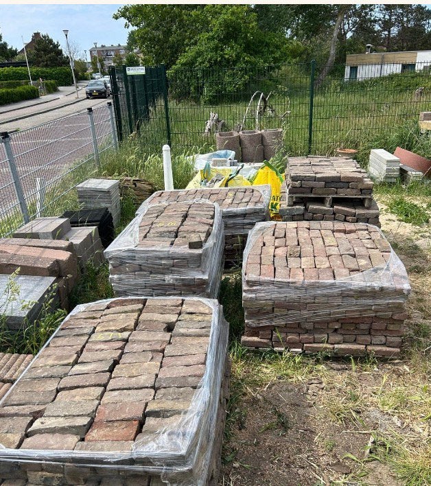 32 m2 oude Walen, Tuin en Terras, Ophalen, Overige materialen, Gebruikt, Klinkers
