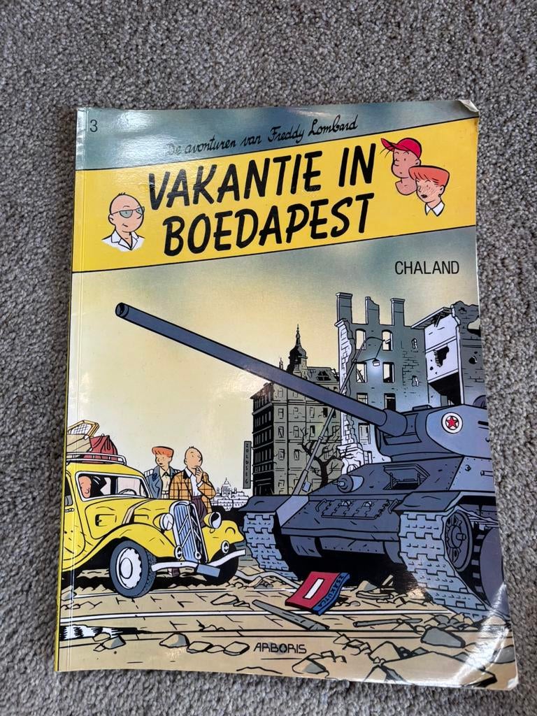 Strip: Freddy Lombard - Vakantie in Boedapest (nette staat!), Eén stripboek, Ophalen of Verzenden, Gelezen