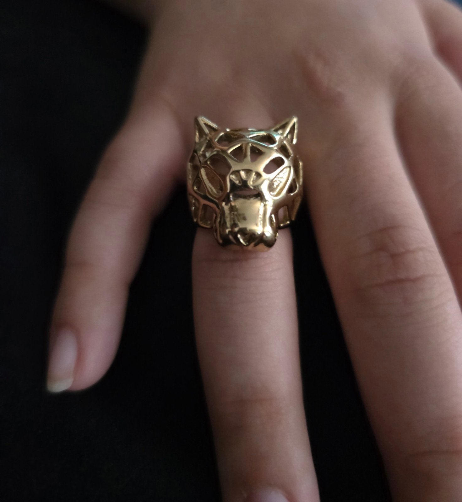 Perditi Panter Ring, Ophalen of Verzenden, Zo goed als nieuw, Goud, Dame