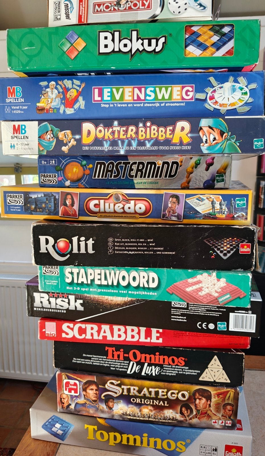 Grote collectie bordspellen - 13spellen in één koop!, Hobby en Vrije tijd, Een of twee spelers, Ophalen, Gebruikt