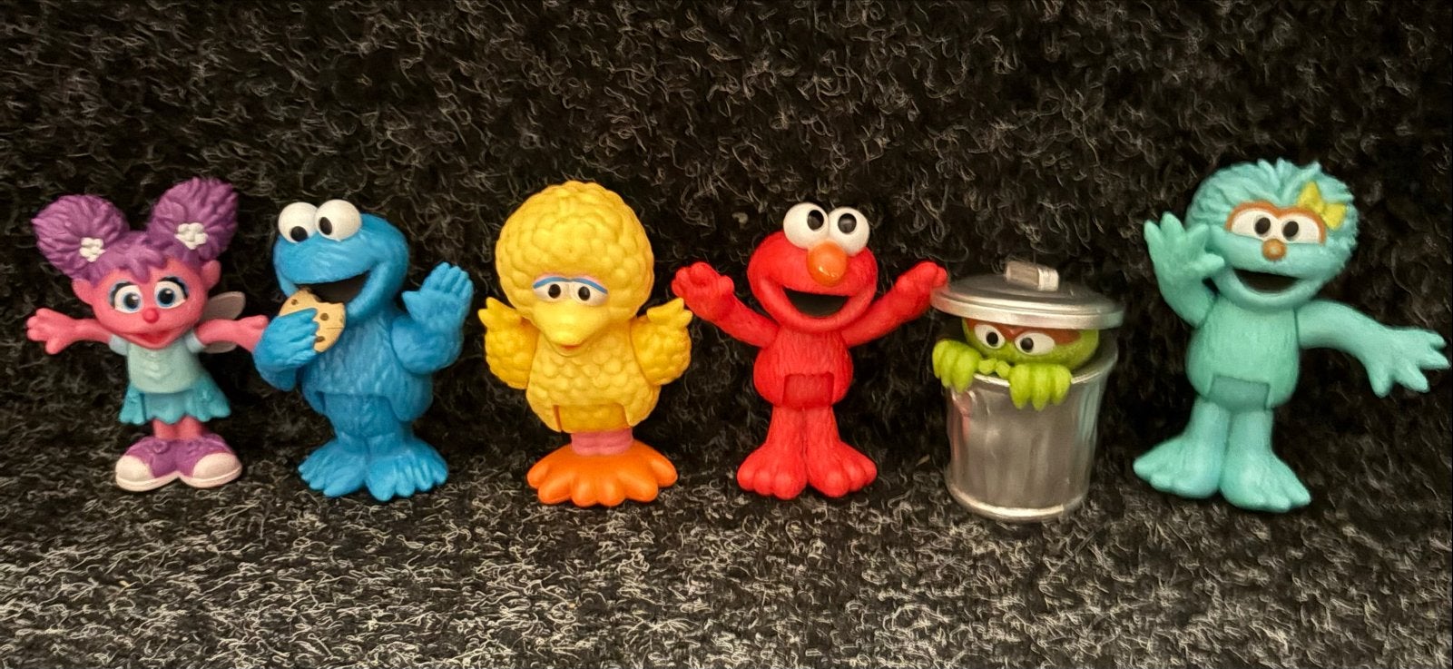 Nieuwe Tyco Sesamstraat Figuren Set - Elmo, Koekiemonster, Verzenden, Zo goed als nieuw