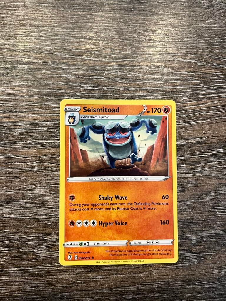 Seismitoad EVS 090/203, Ophalen of Verzenden, Zo goed als nieuw