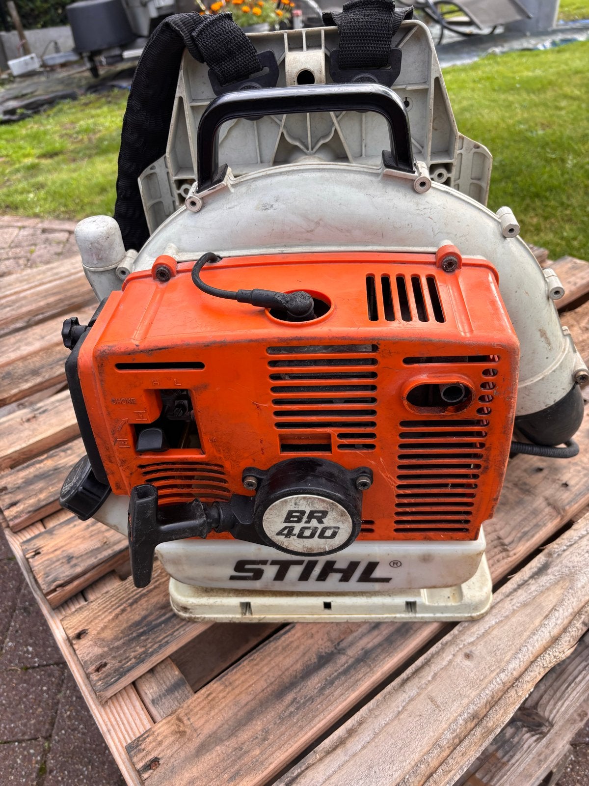 Stihl BR 400 Bladblazer, Ophalen, Gebruikt, Benzine