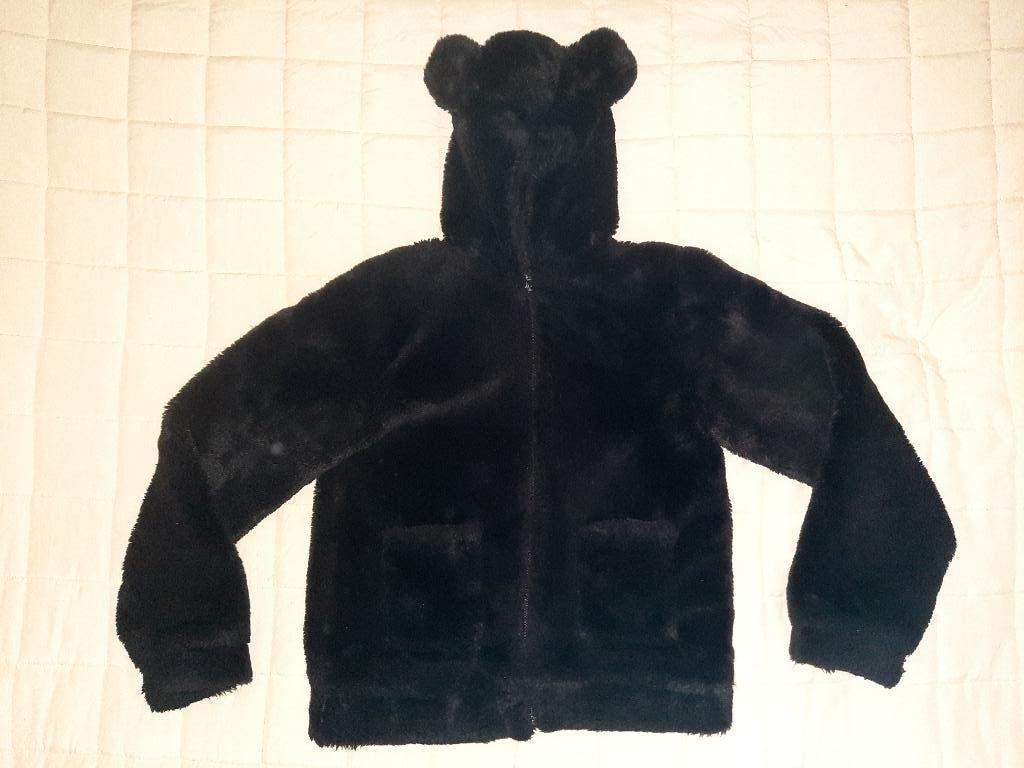 zwarte meisjes Teddy jas maat 158-164 ( G29 ), Ophalen of Verzenden, Zo goed als nieuw, Meisje, Jas
