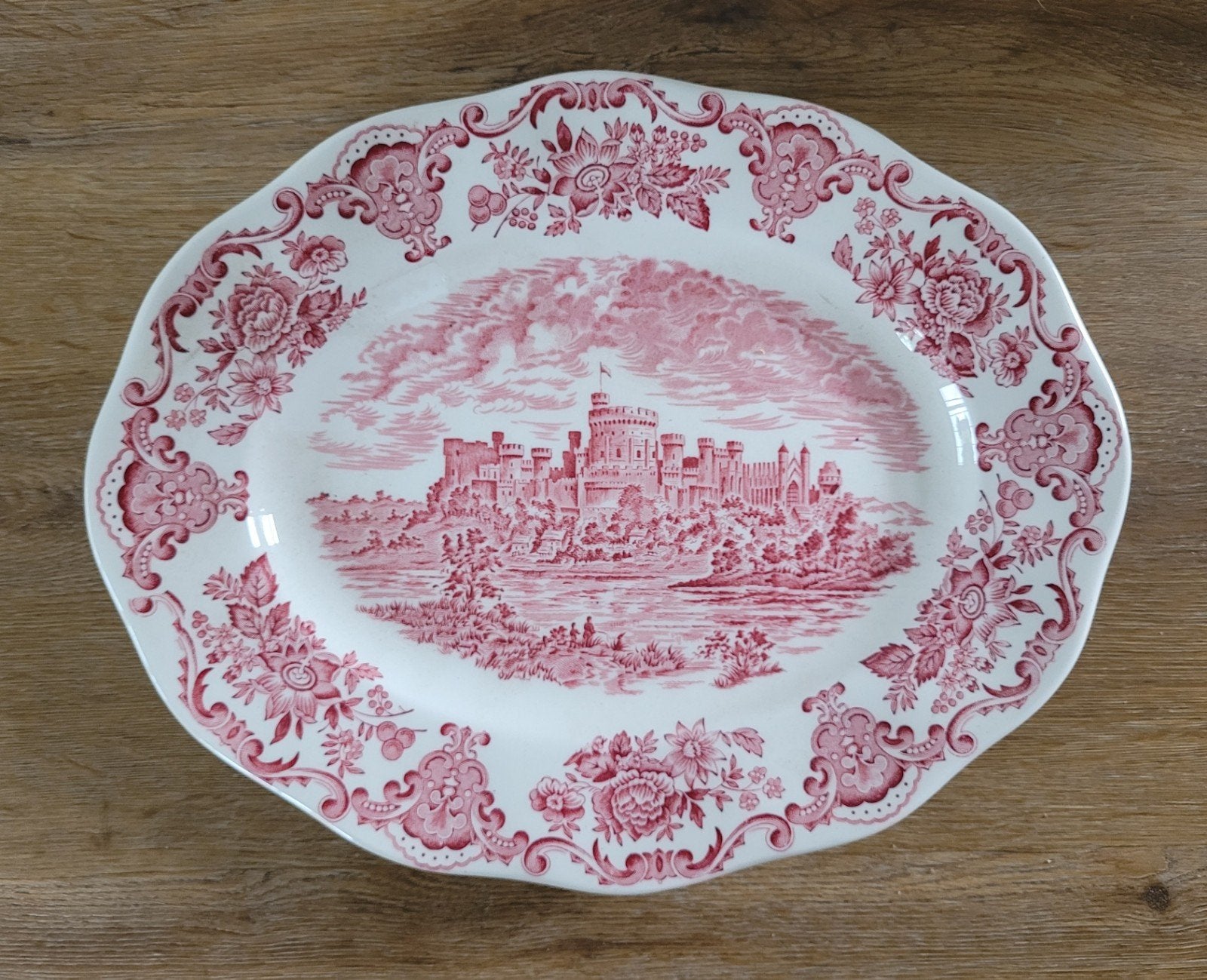 Enoch Wedgwood schaal 31 x 15 cm Royal homes of Britain, Ophalen of Verzenden