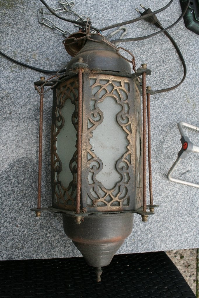Antieke Hanglamp., Huis en Inrichting, Ophalen, Gebruikt, Overige materialen