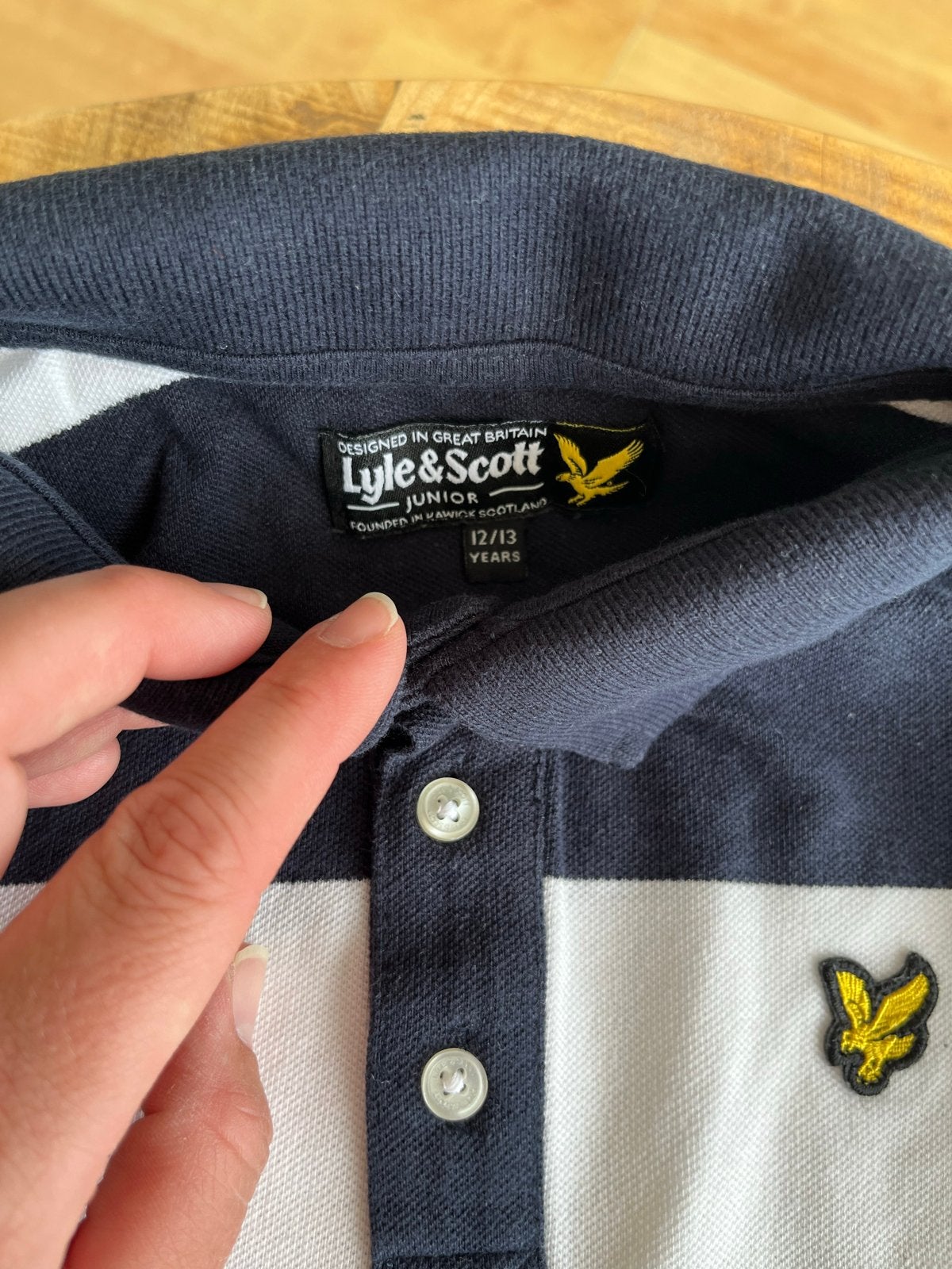 Lyle & Scott Polo Maat 152/158 - Zomer/Casual, Ophalen of Verzenden, Gebruikt, Jongen, Shirt of Longsleeve