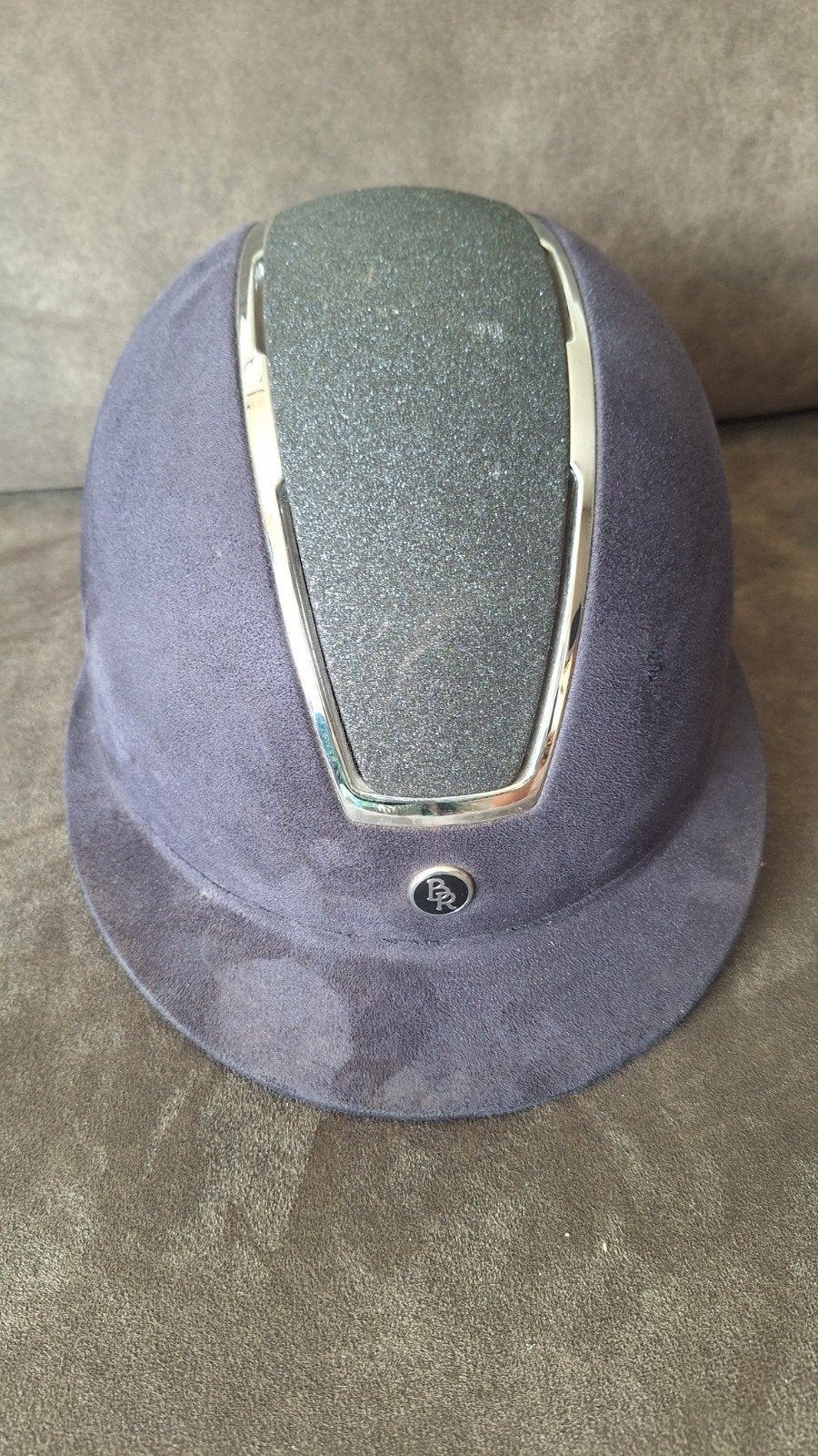Cap BR mt M / 55-57, Dieren en Toebehoren, Paardrijkleding, Blauw, BR, Ophalen of Verzenden, Rijhelm/cap