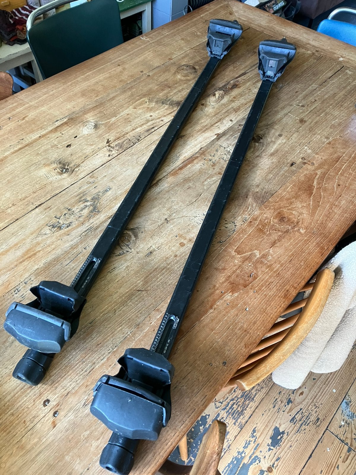 2 Thule dakdragers, Ophalen, Gebruikt