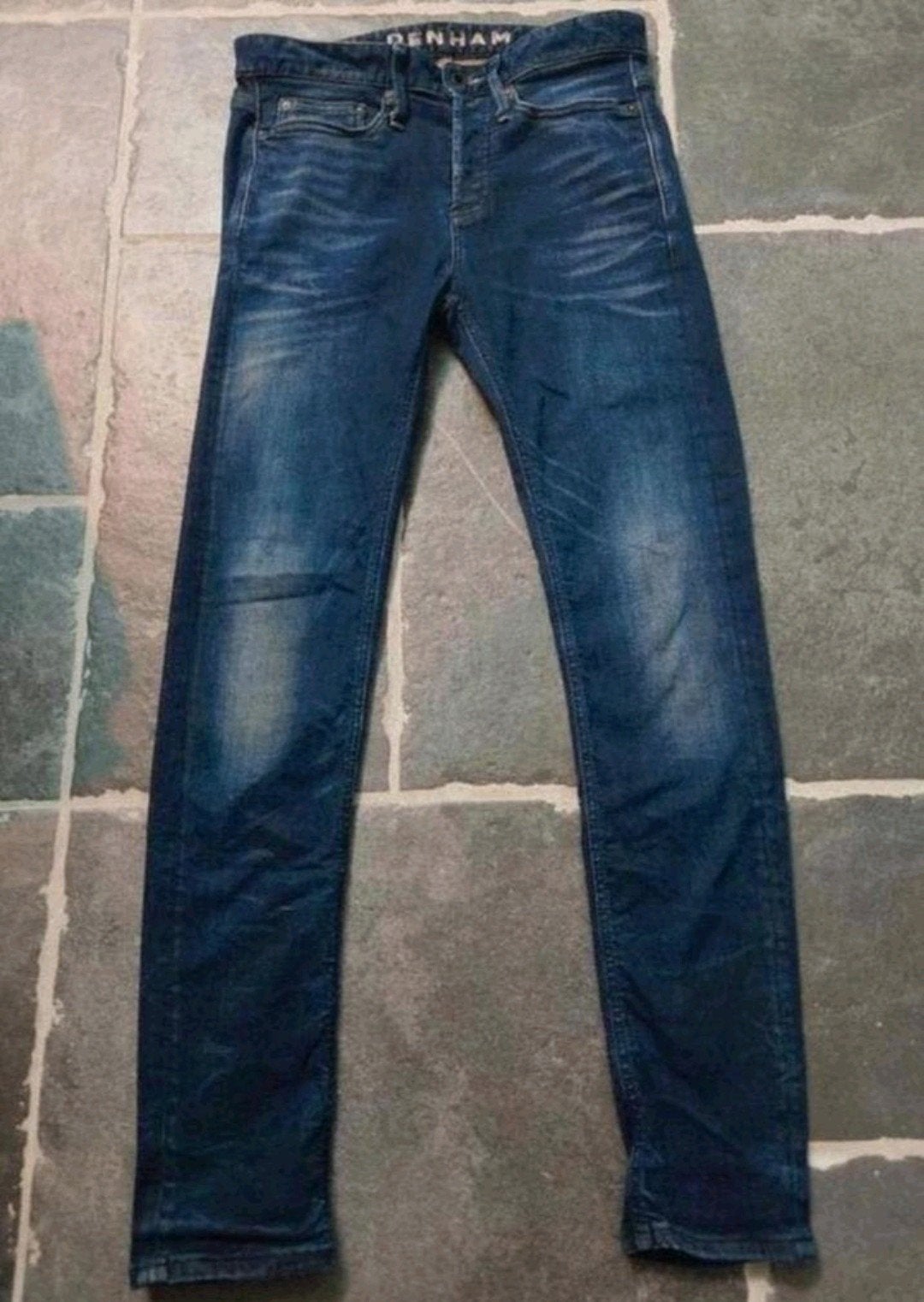 Denham, WITTE SCHAAR, BOLT, Skinny Fit, W28 L30. Rob2830, Blauw, Nieuw, W32 (confectie 46) of kleiner, Ophalen of Verzenden