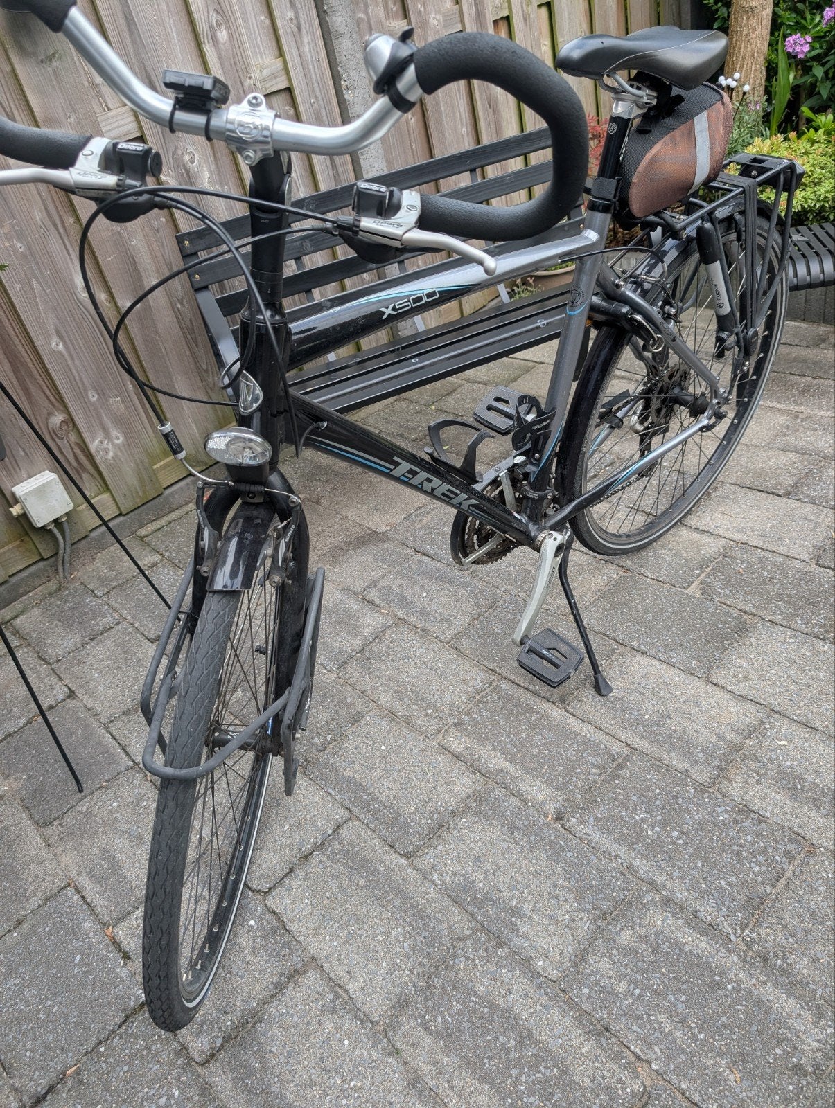 Trek X500 hybride fiets - comfortabel en veelzijdig, Fietsen en Brommers, 28 inch, Gebruikt, Vering, Velgrem