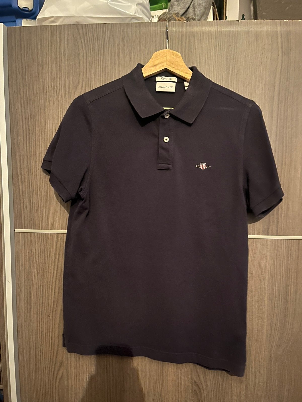 Gant Polo donkerblauw maat S, Ophalen of Verzenden, Gedragen, Maat 46 (S) of kleiner, Blauw