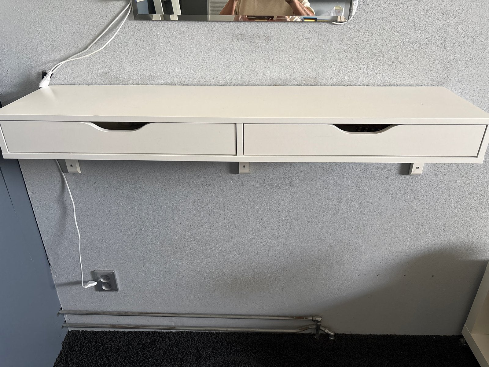 Ikea kastje met lades en spiegel met verlichting, Ophalen, Gebruikt