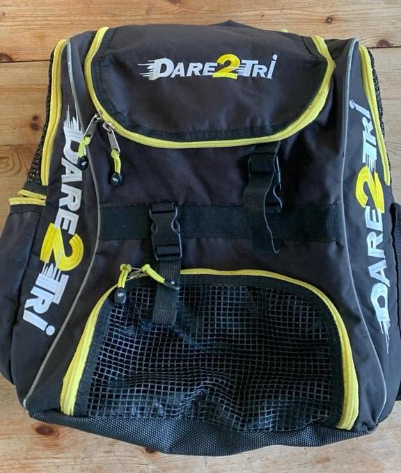 Dare2Tri transitie rugzak (zwart met gele accenten), Ophalen of Verzenden, Gebruikt
