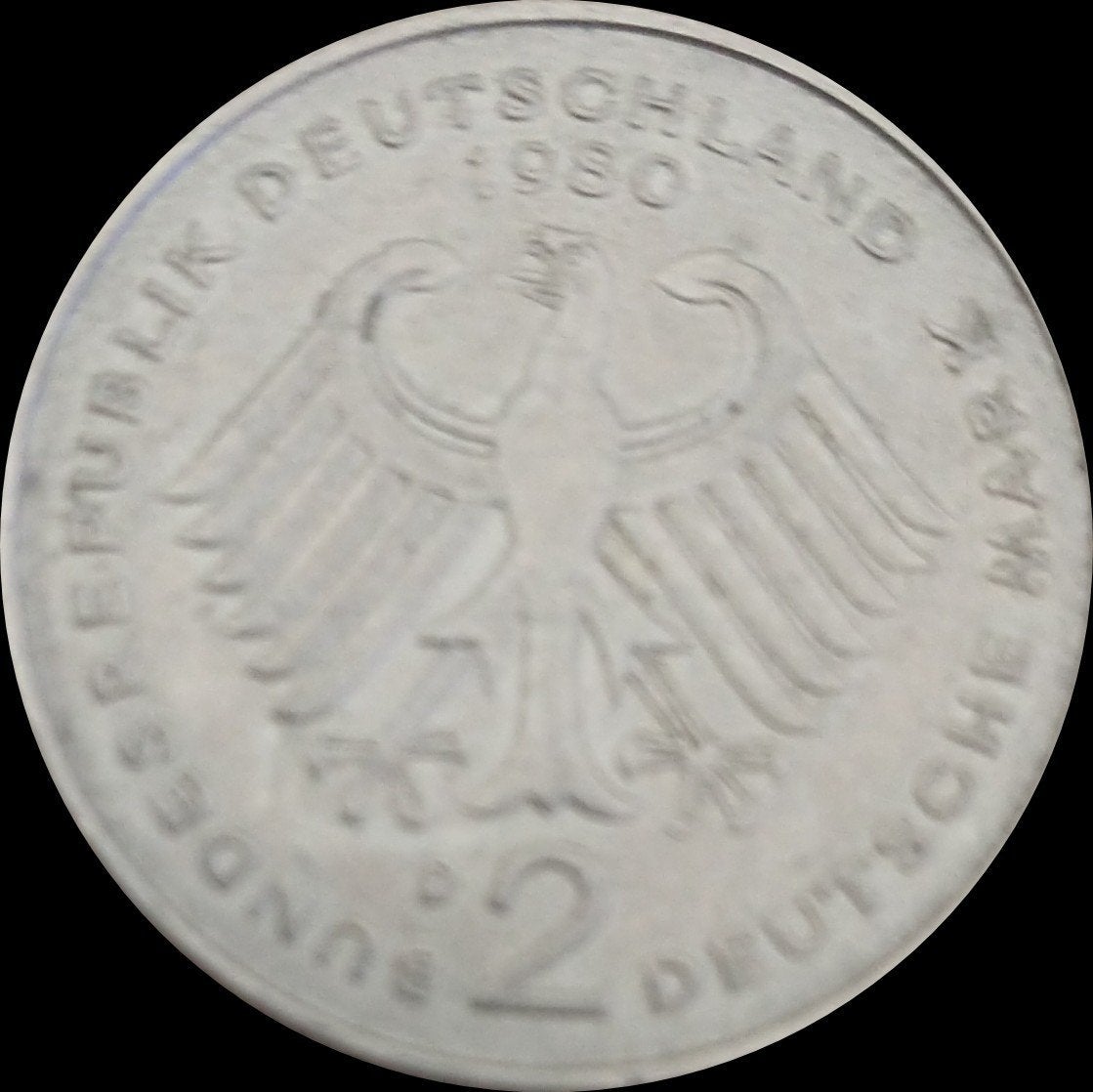 2 Deutsche Mark, Ophalen of Verzenden, Duitsland, Losse munt