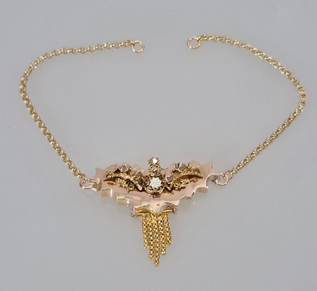 Antieke Ferronnière of voorhoofdstukje, Verzenden, Goud, Ring