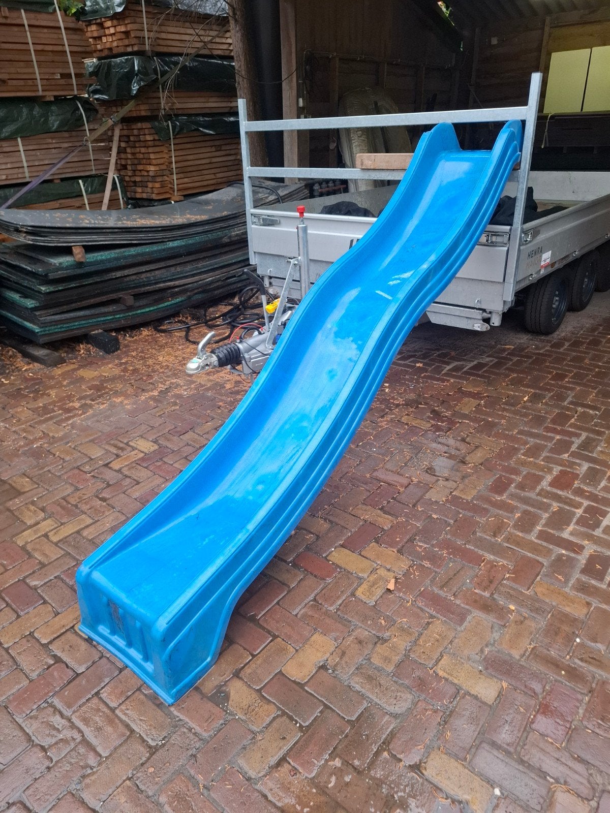 glijbaan blauw, Ophalen of Verzenden, Glijbaan