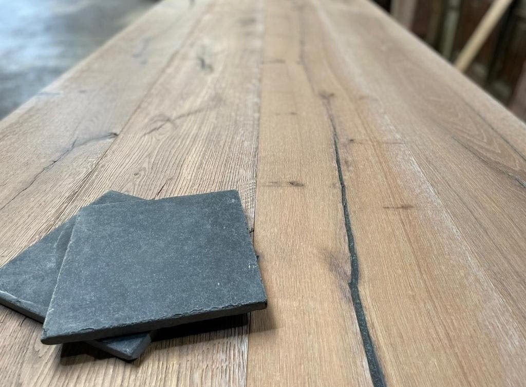 ANTIEKE EIKEN VLOER XXL WHITE KANT & KLAAR!, Ophalen of Verzenden, Nieuw, 75 m² of meer