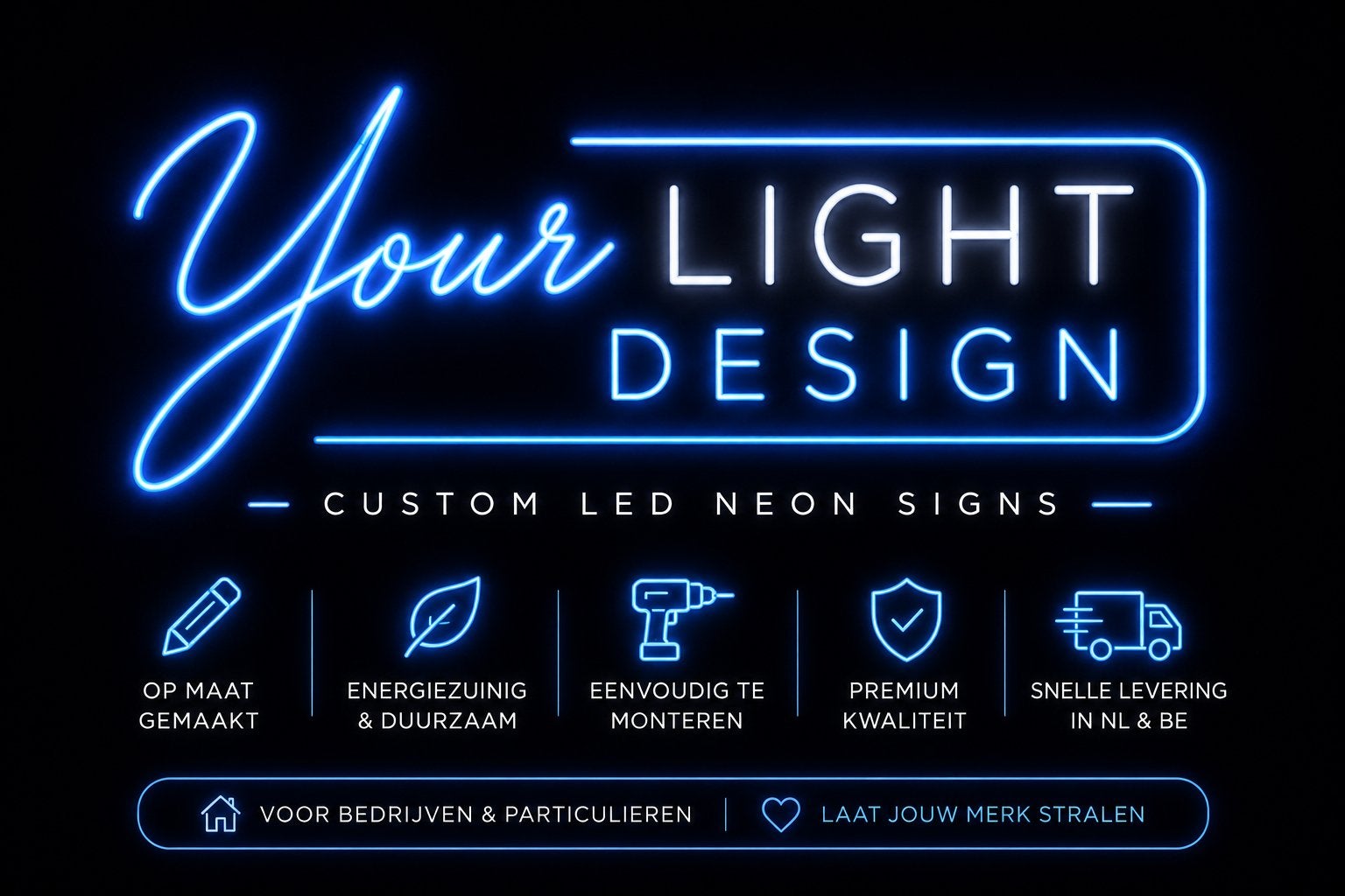 Custom LED Neon Signs - Jouw Lichtontwerp op Maat, Ophalen of Verzenden