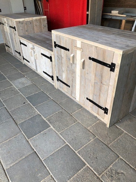 buitenkeuken van gebr steigerhout, Tuin en Terras, Ophalen, Nieuw, Houtskool
