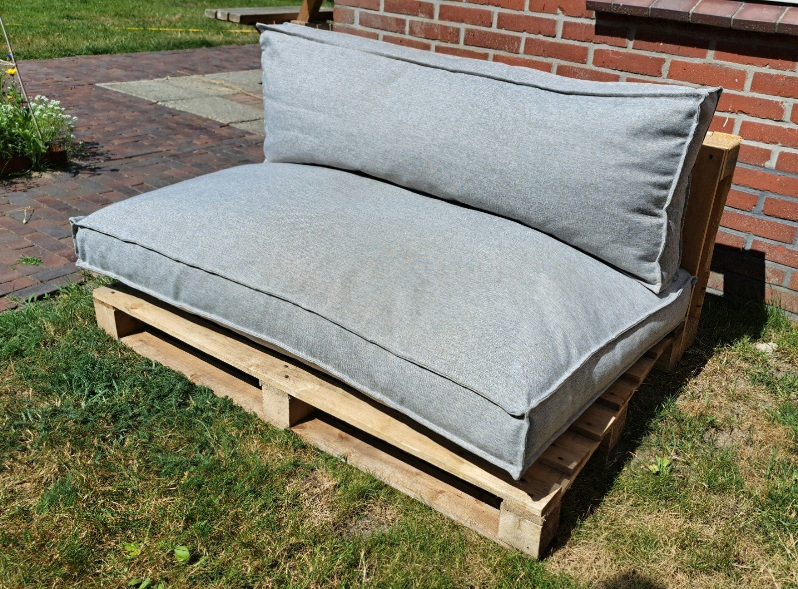 Palletkussens 120x80x12 cm. Zo goed als nieuw!, Tuin en Terras, Ophalen, Zo goed als nieuw