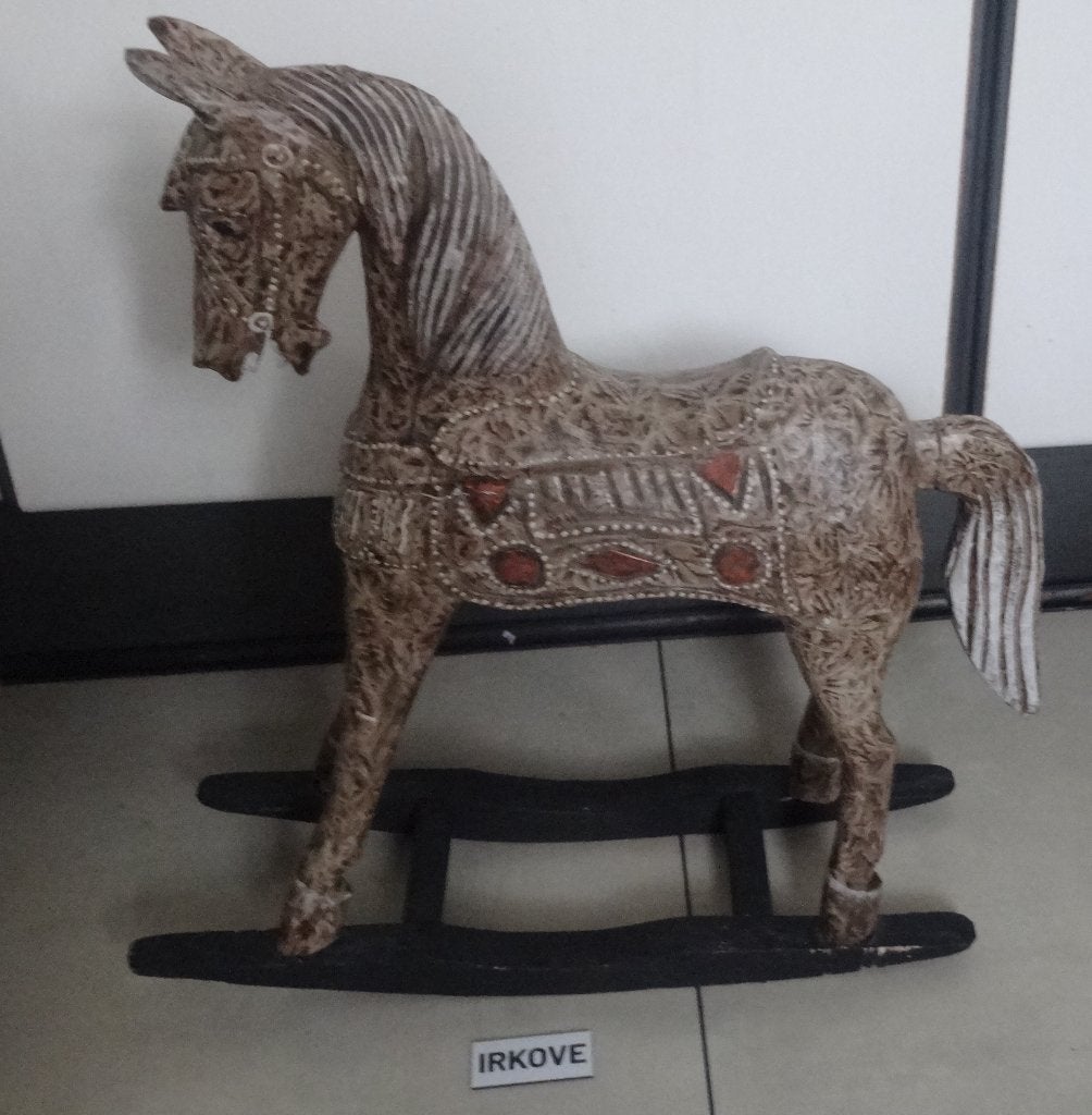 DECORATIE HOUTEN HOBBEL PAARD * Nieuwstaat Graag Lezen! *, Verzenden